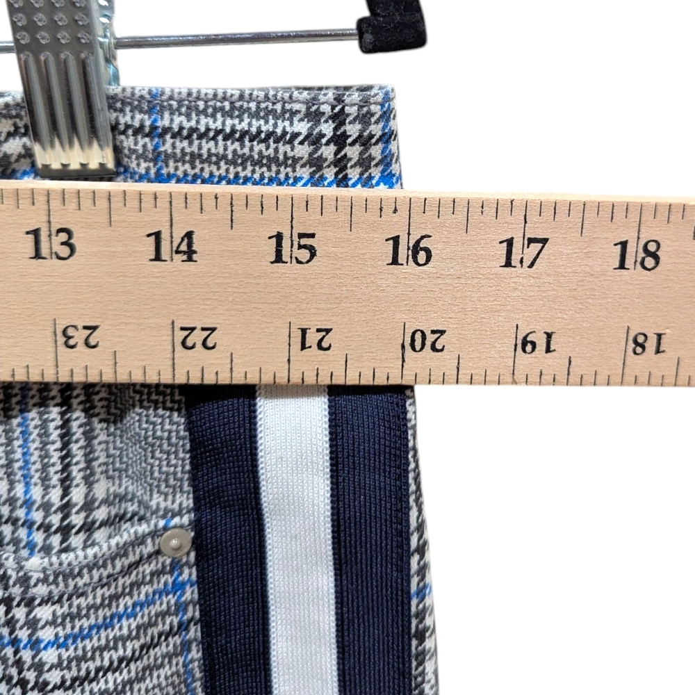 MOTHER The Insider Ankle Glen Plaid Tuxedo Strip Pants (30) - Picture 10 of 12